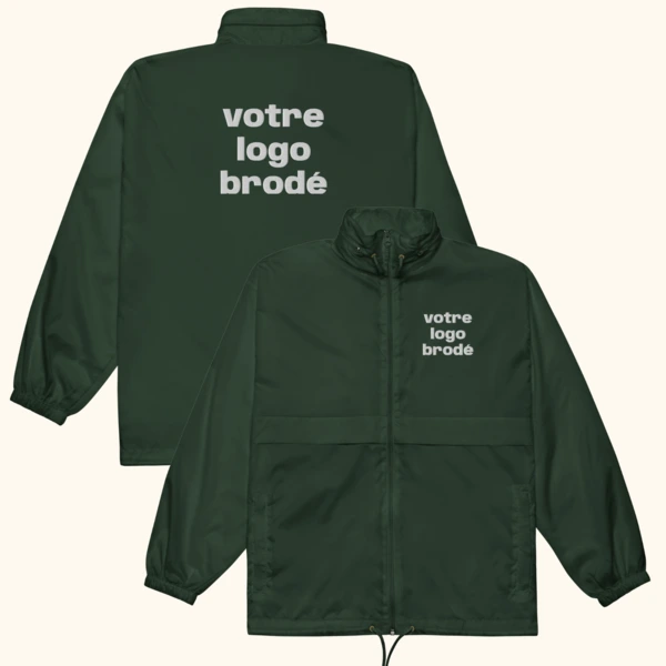 série zéro impression personnalisée coupe vent brodé